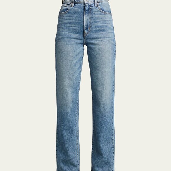 SLVRLAKE Denim - SLVRLAKE London High-Rise Straight-Leg Jeans Sz 29